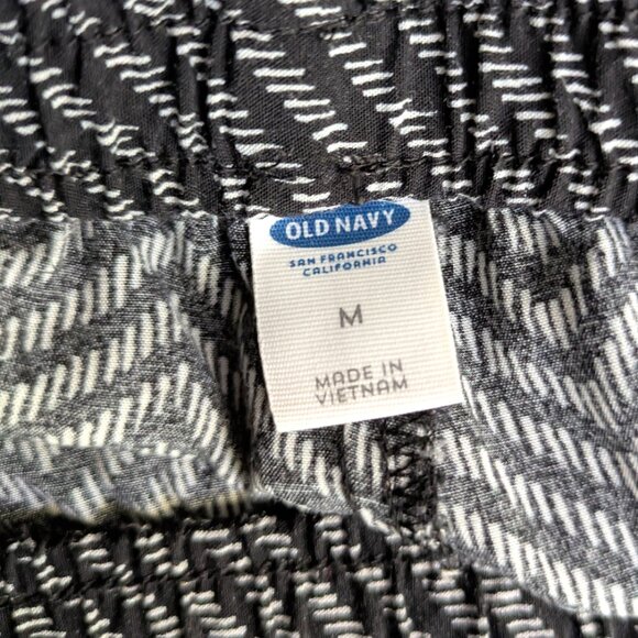 Old Navy chevron stripe pull on taper leg pants sz M - Picture 4 of 5